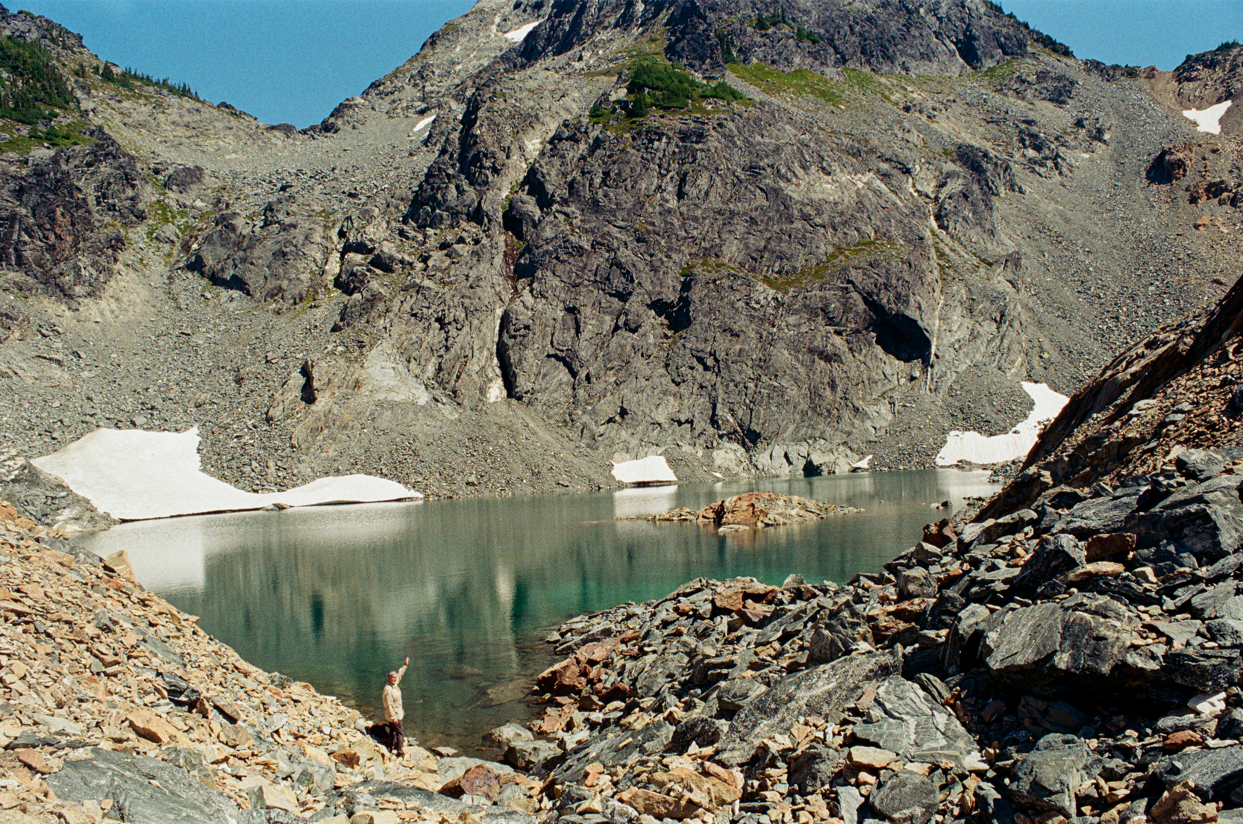 Glacial lake in North Cascades
