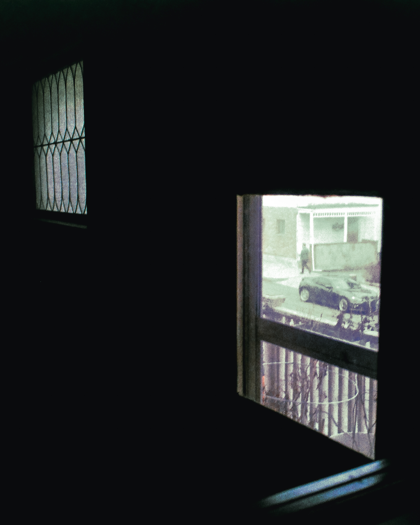 Reflection of a window in the mirror