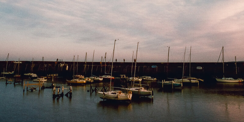 Sailing boats at the pier