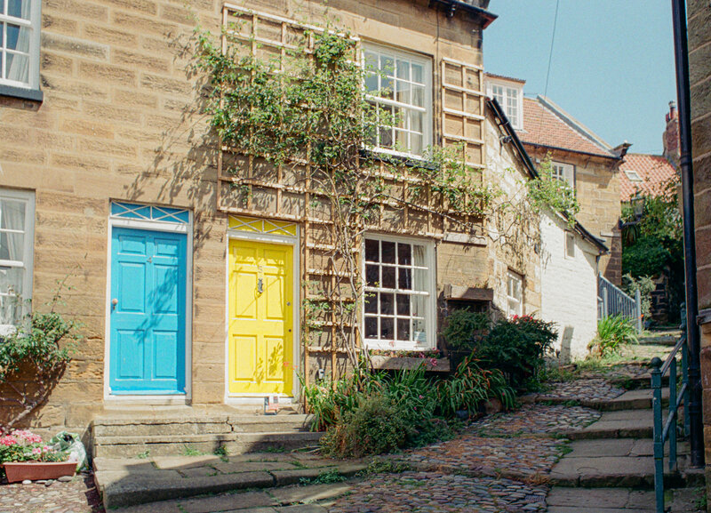 Two houses in Robin Hood's Bay, Yorkshire